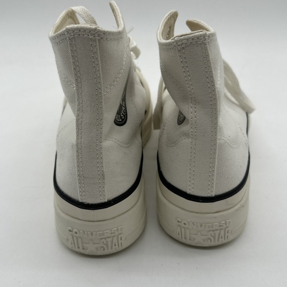 NEW Converse Chuck Taylor All Star HI Platform Sneakers White + A02832C SZ 11 - Picture 6 of 12